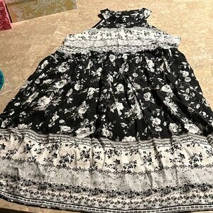 BNWOT, small white birch dress